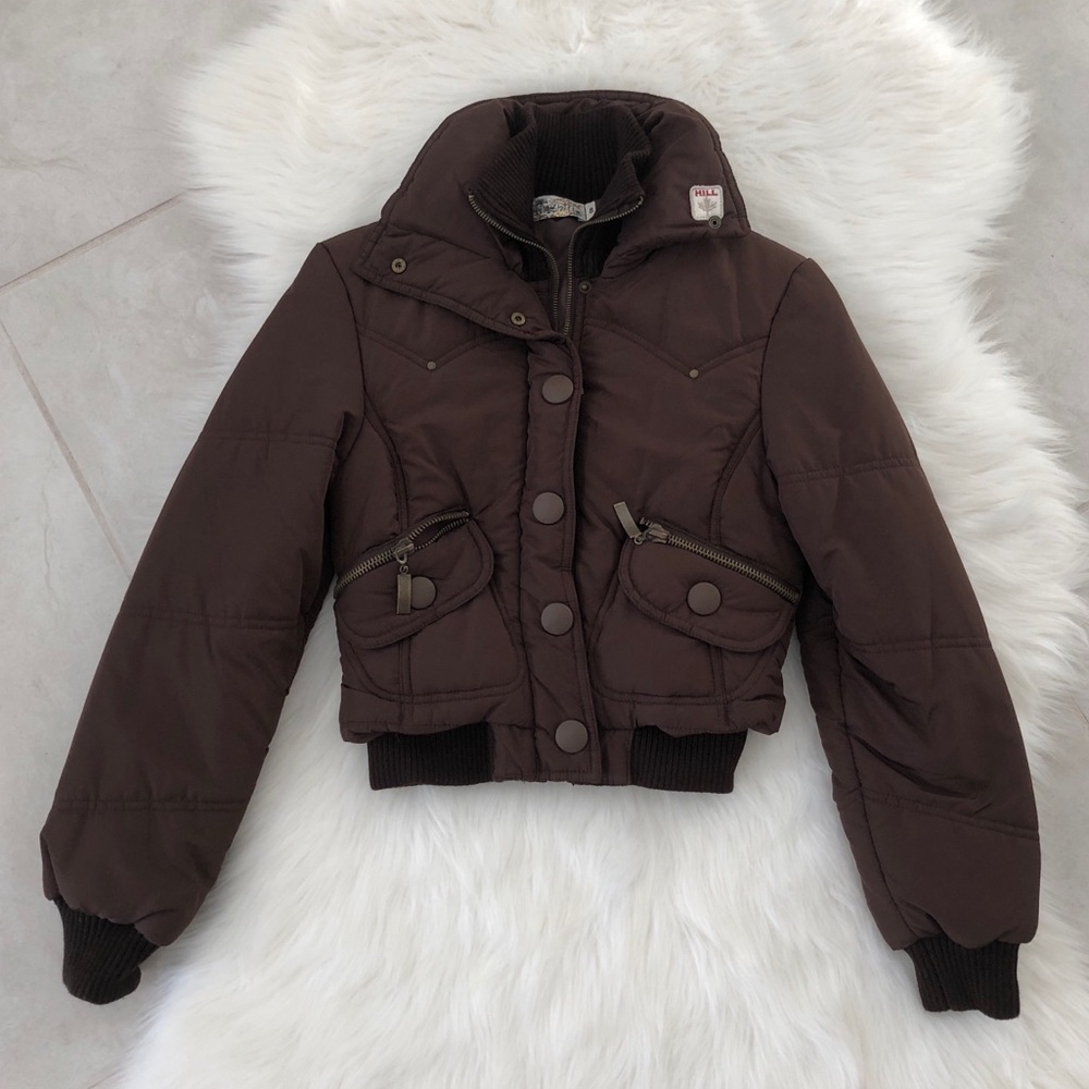 Brown Puffer Jacket, size XS